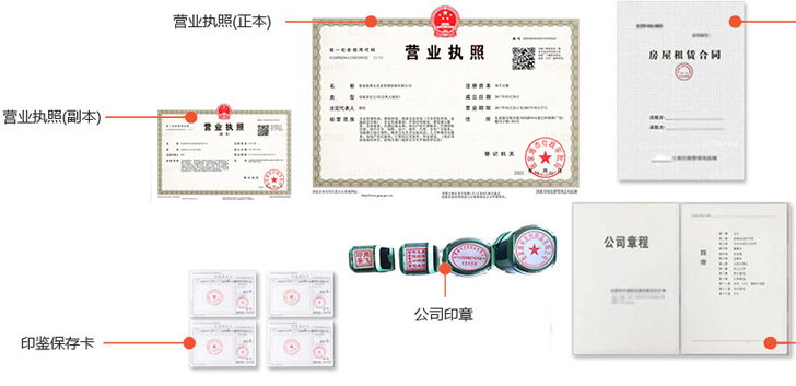 银海办完后会拿到那些材料